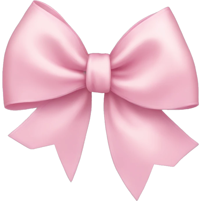 light pink ribbon bow emoji