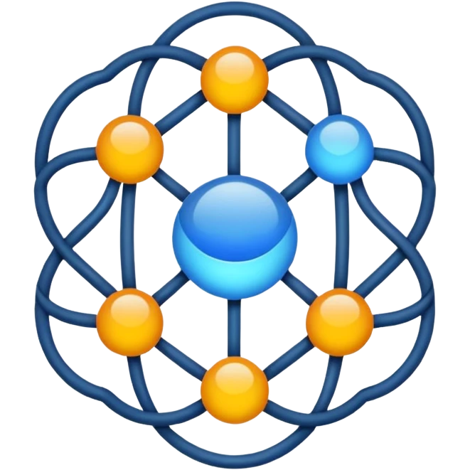 diffusion, llm, vlm관련 이모지를 만들건데 ai 네트워크느낌의 이모지 만들어 좀더 네트워크가 디퓨전 느낌나게  emoji