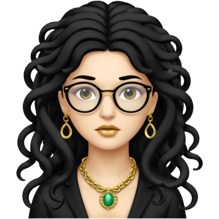 Medusa Versace with glasses  emoji