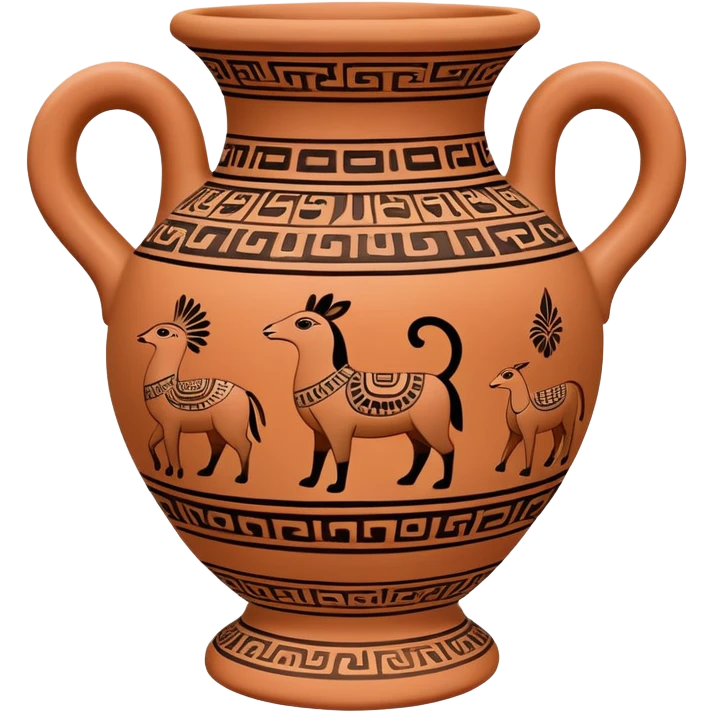 Chimu ceramic vessel with animal motifs emoji