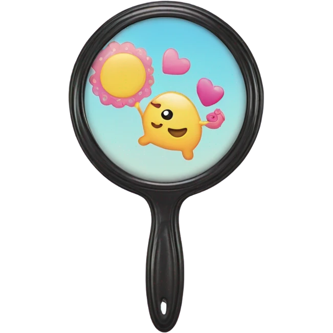 cute little mirror emoji