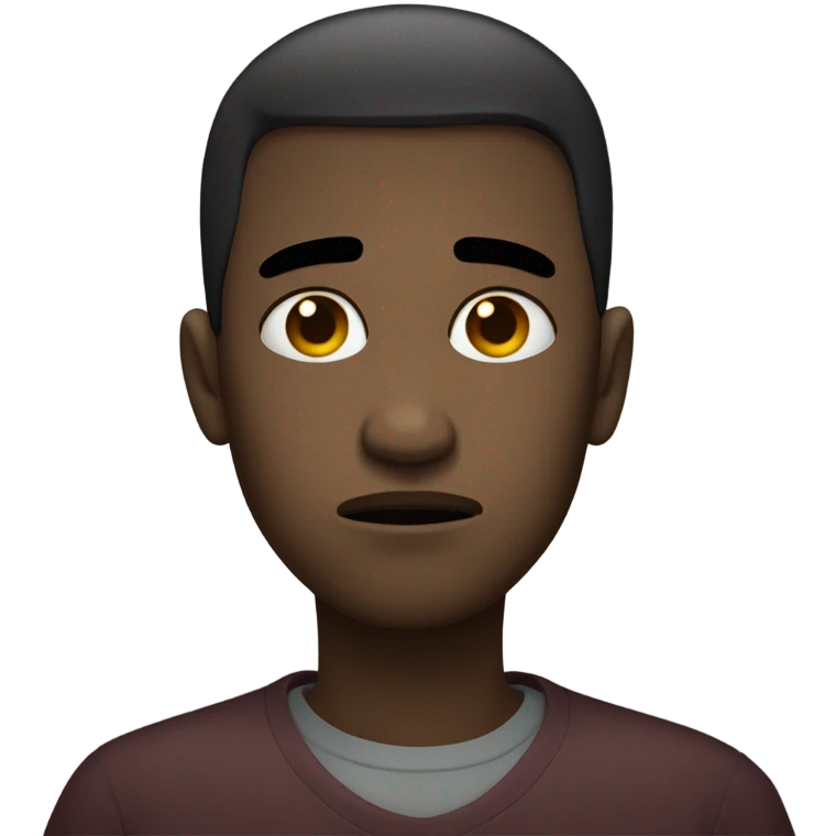 Saddest sad face ever emoji