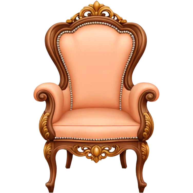 Peach antique chair  emoji
