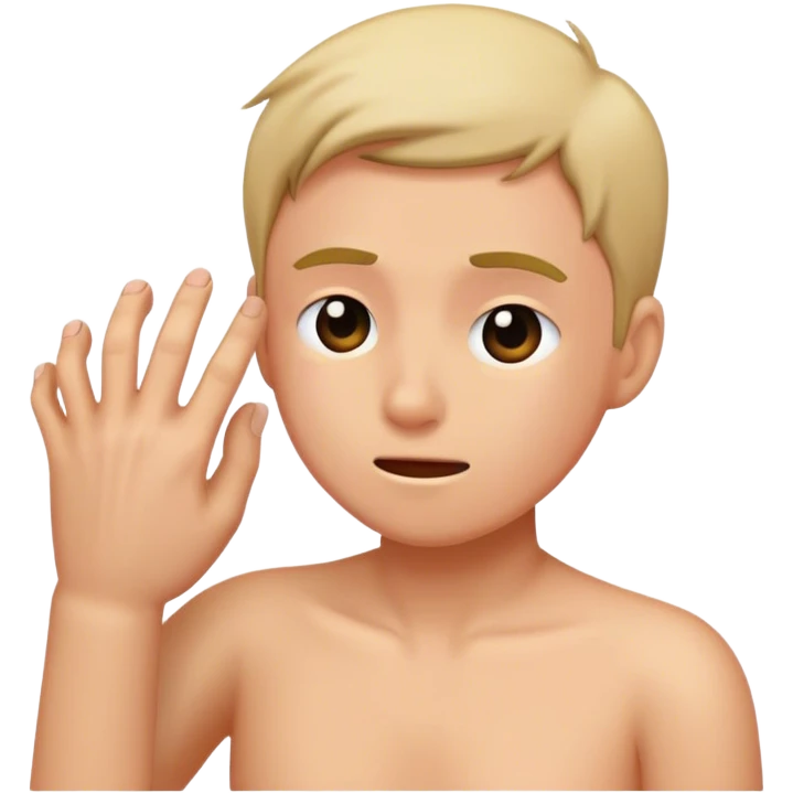 Itching emoji