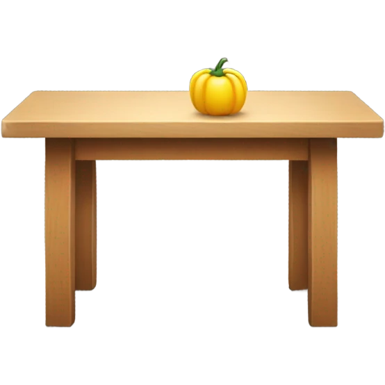 A table with a sign tag on it. emoji