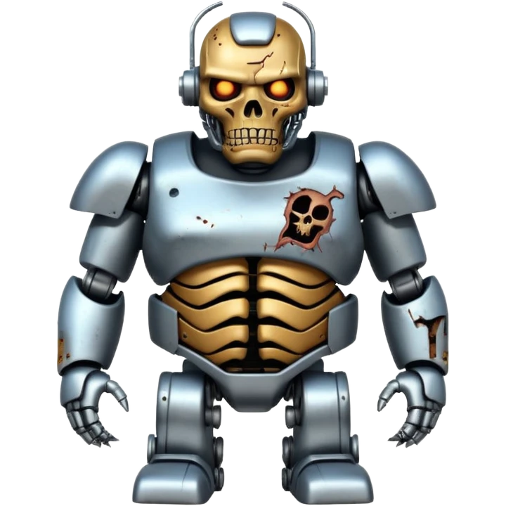 fat zombie robot terminator emoji