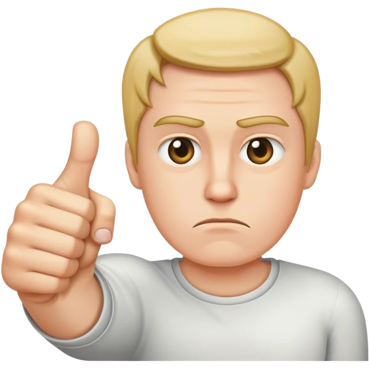Thumbs down emoji
