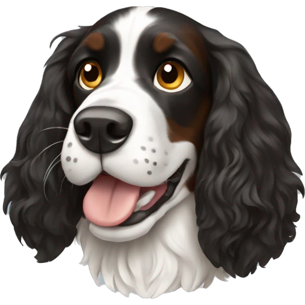 springer spaniel tricolor emoji