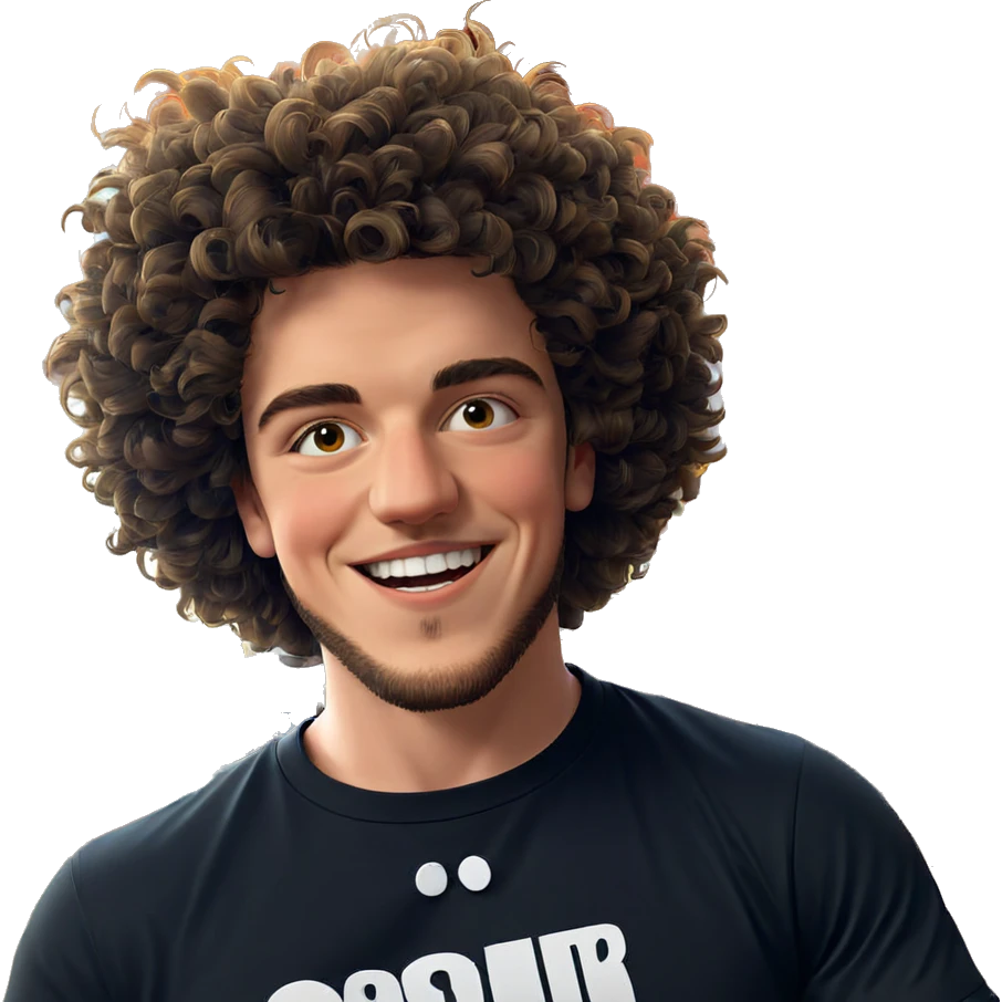 smiling boy in black shirt emoji