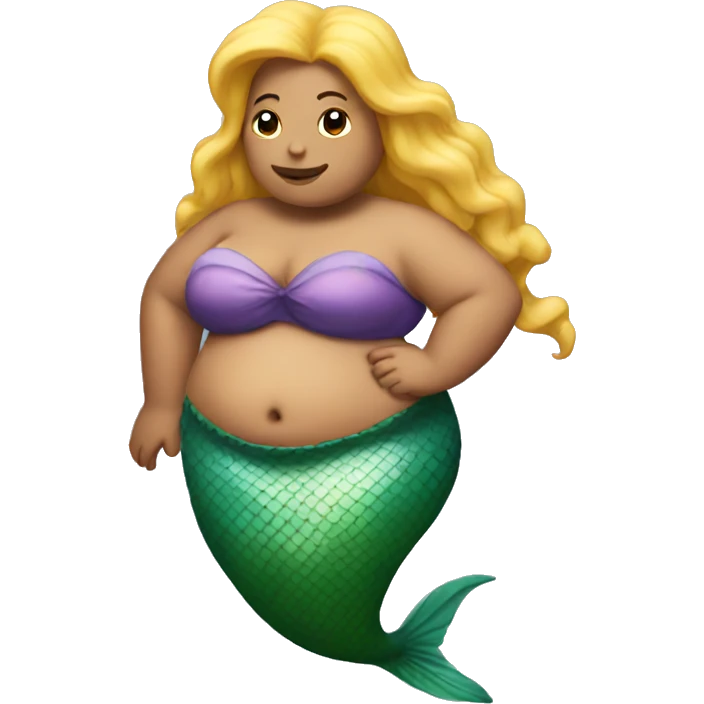 Fat mermaid emoji