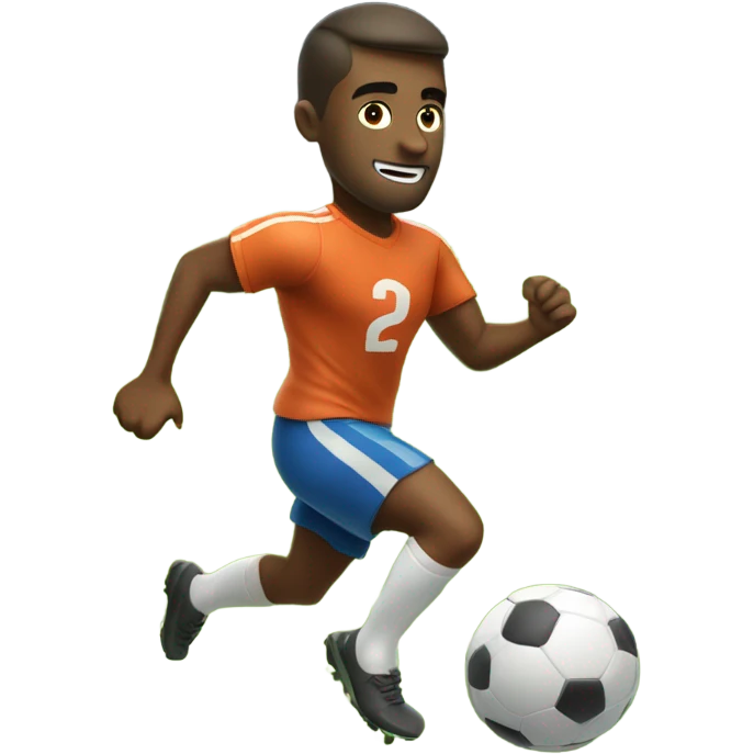 man playing football emoji