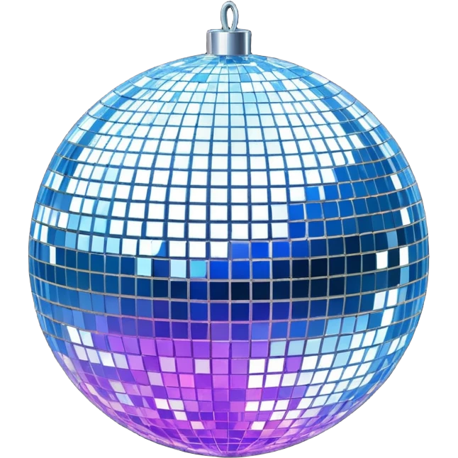glitter disco ball emoji