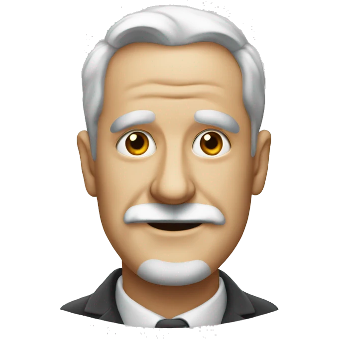Freud face smiling emoji