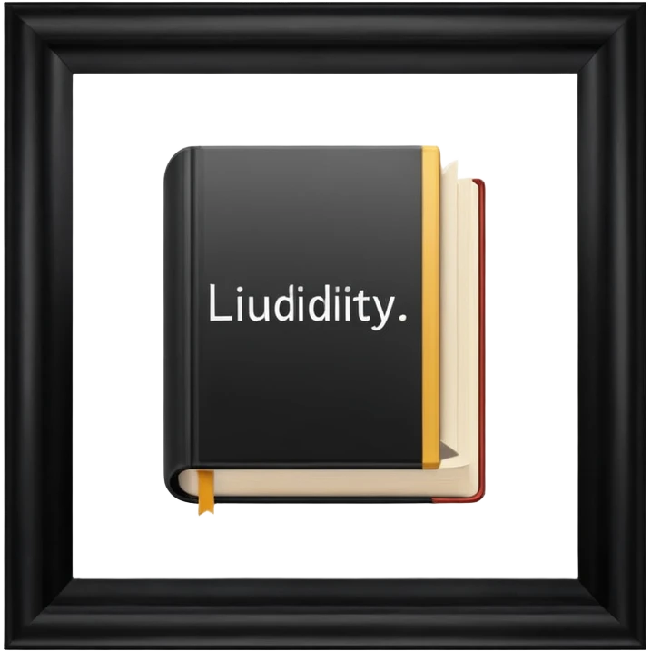 genera un libro que en la portada diga " liquidez" y la foto sea de trading emoji