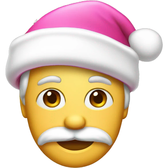 pink santa hat emoji