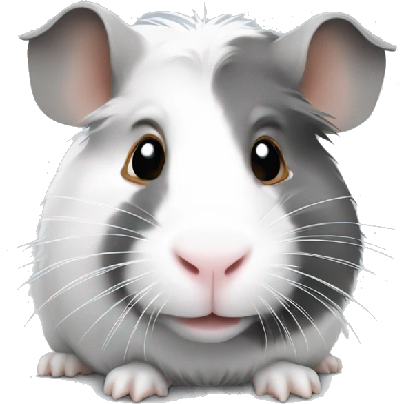 Guineapig white and grey emoji