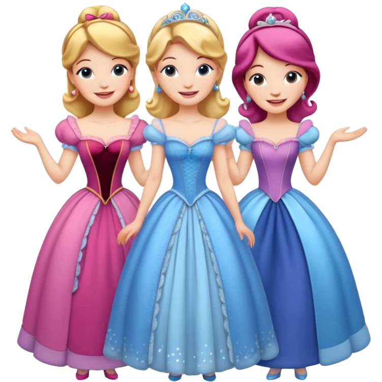 cinderella's three stepsister emoji