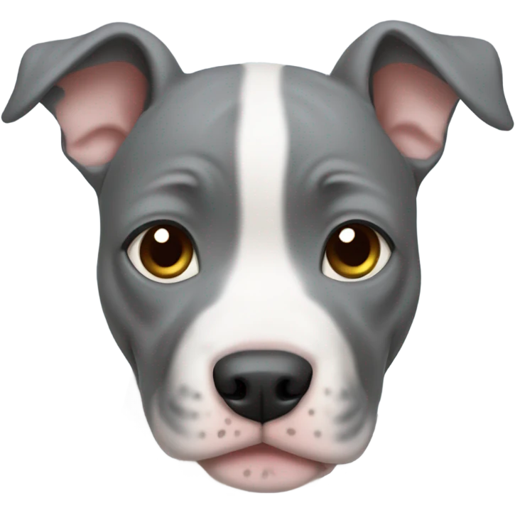 grey pitbull puppy emoji
