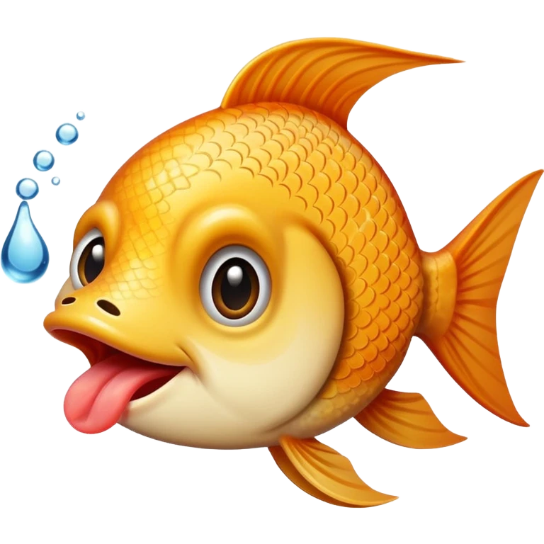fish sticking tongue out emoji