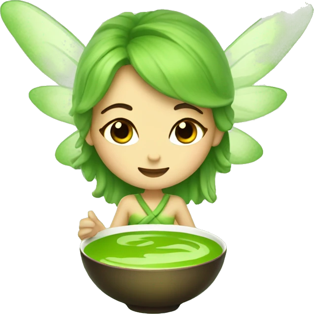 Matcha tea fairy  emoji