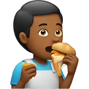  person eating chicken  emoji
