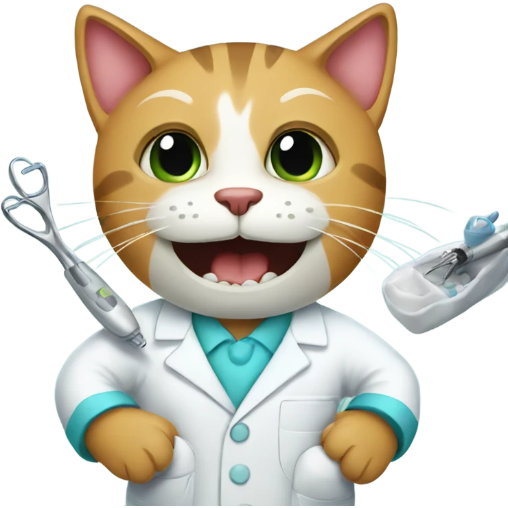 Cat dentist emoji