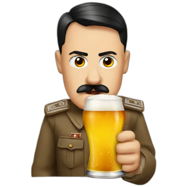 hitler-drink-beer emoji