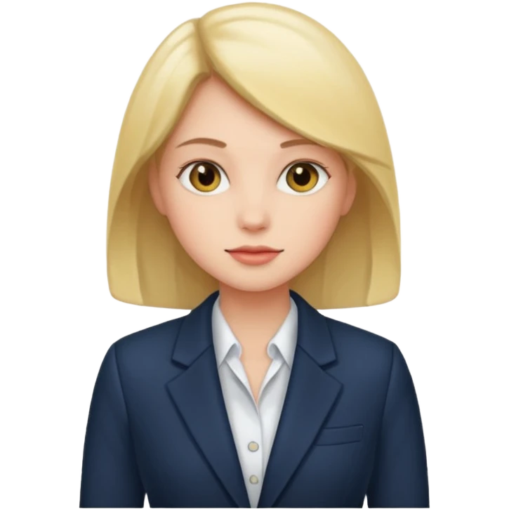 Salon owner a girl with blazer  emoji