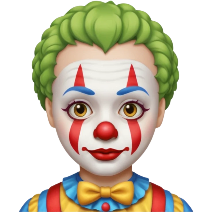  short hair clown emoji