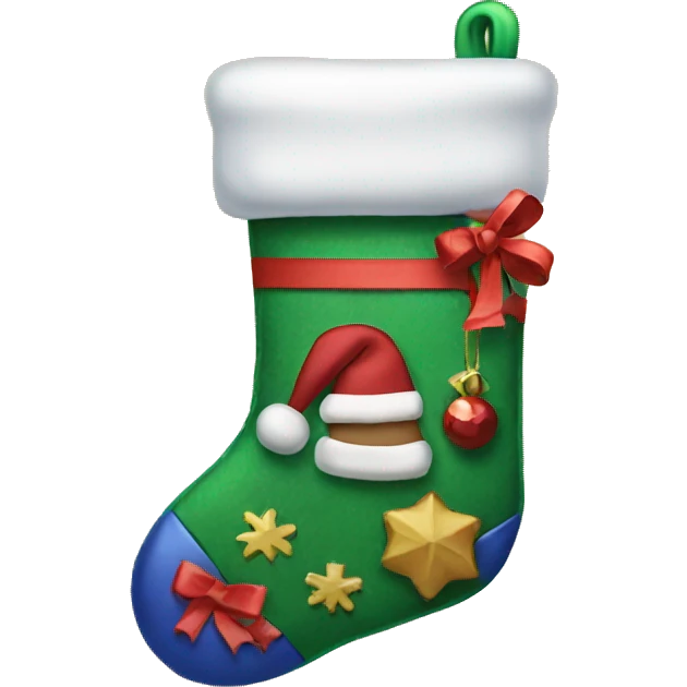 Christmas stocking emoji