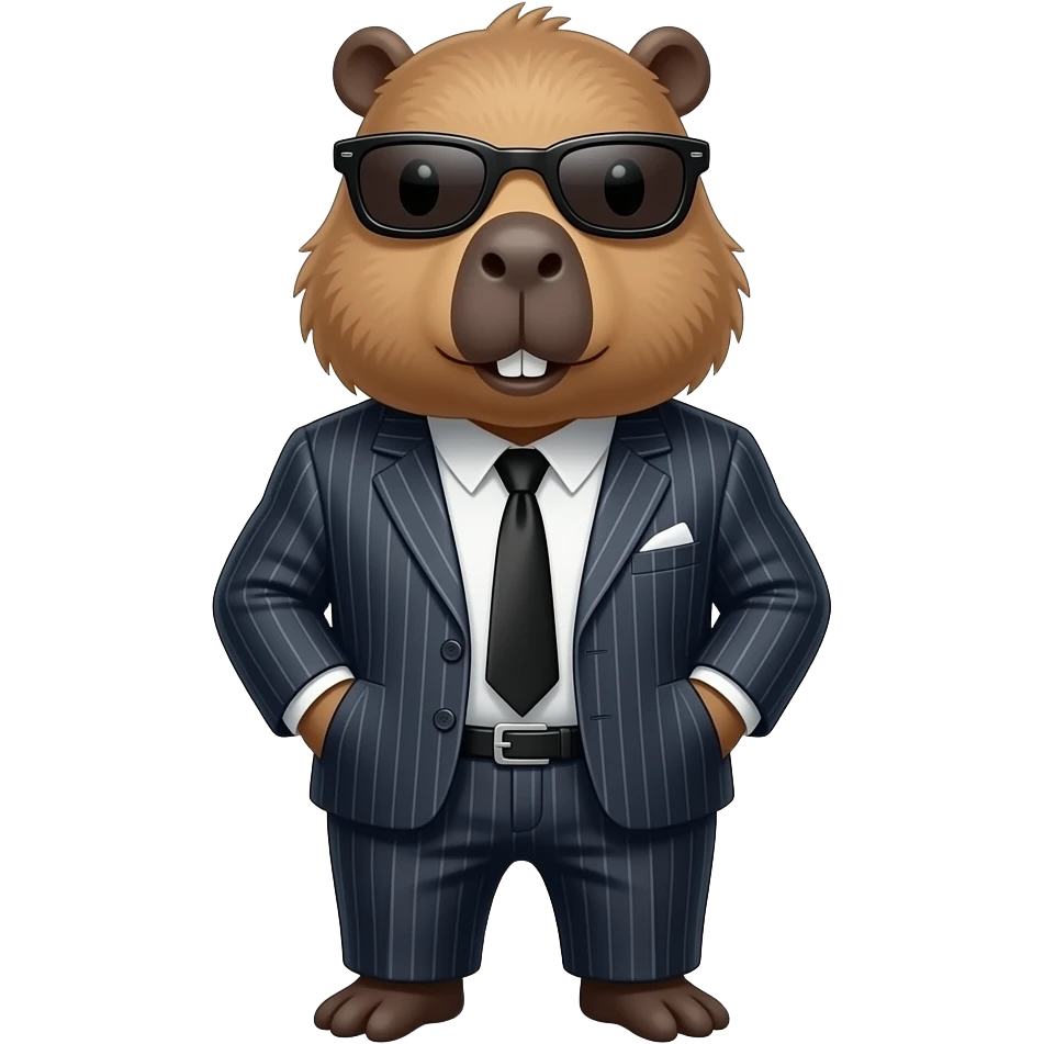 capybara gangster emoji