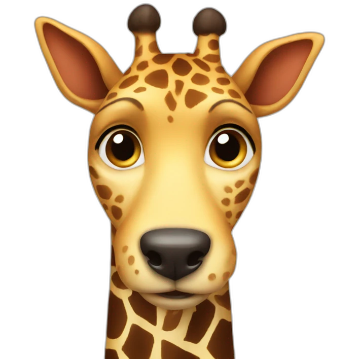 Doggiraffe perfection   emoji