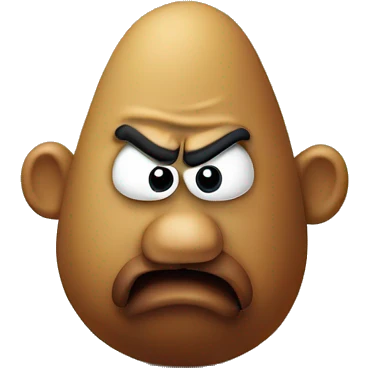 Mr potato head is angry emoji