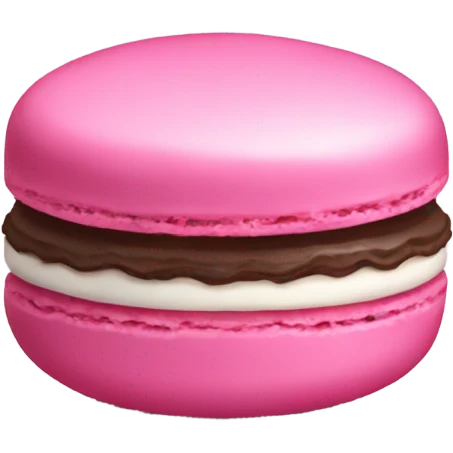Pink macaroon emoji