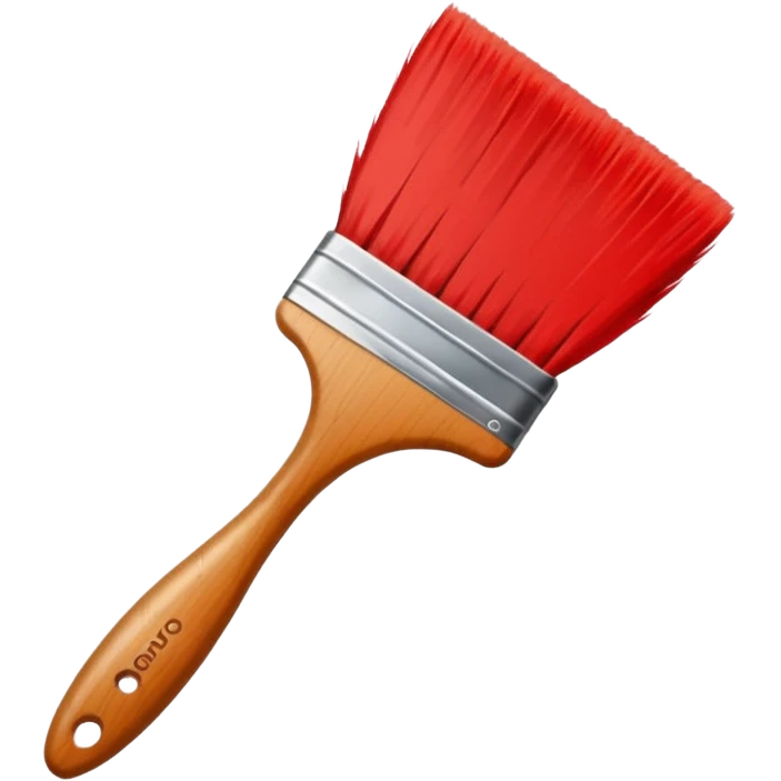 Red paint brush emoji