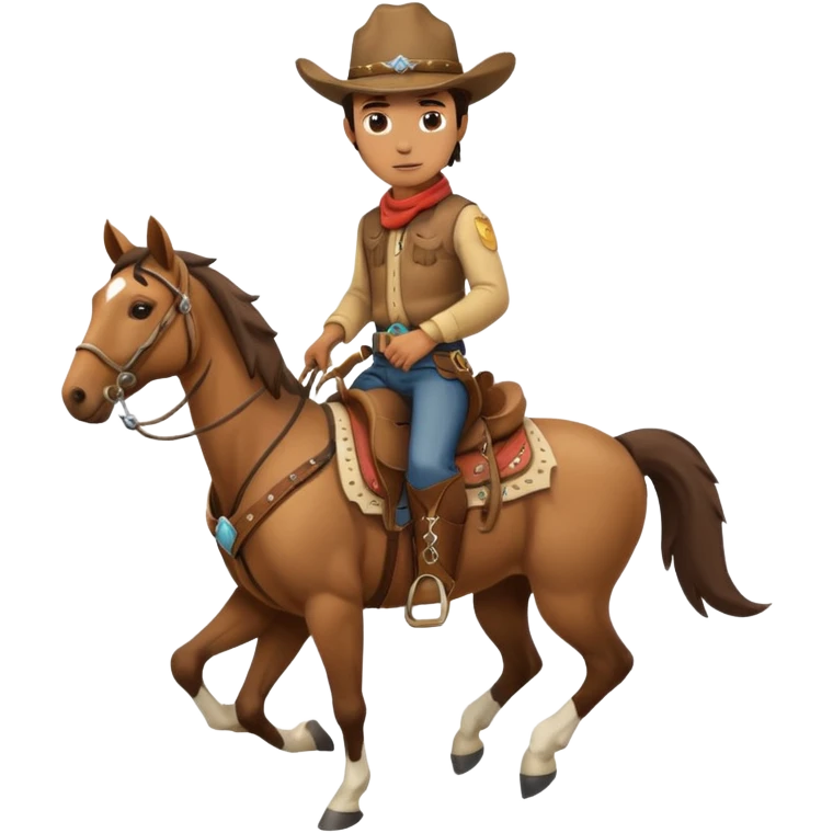 Cowboy on a horse emoji