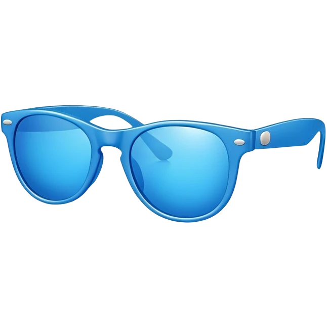 Blue sun glasses emoji