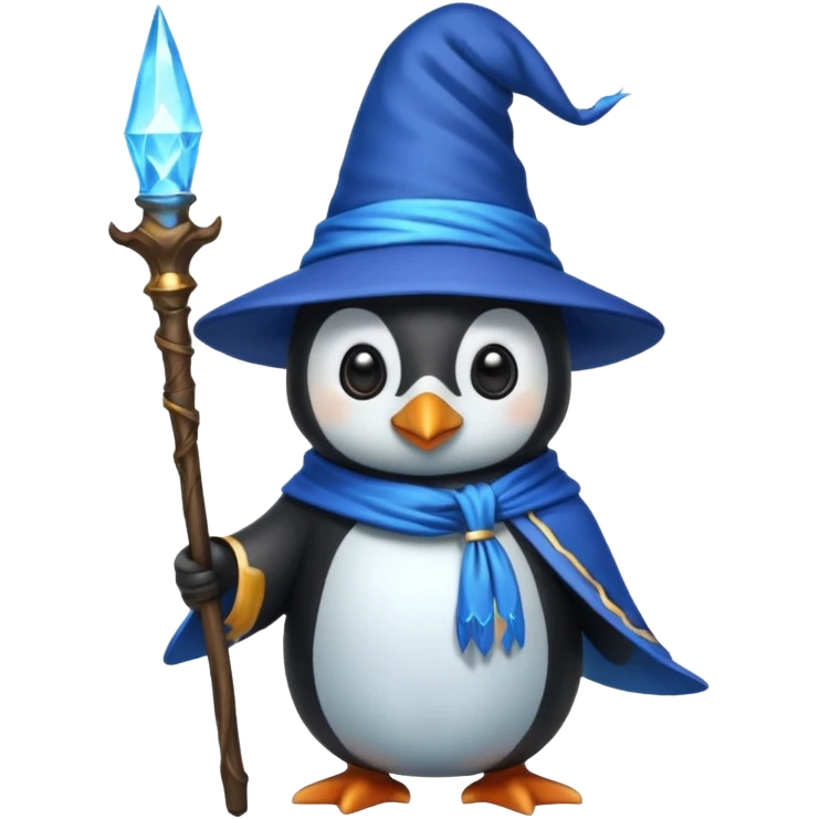 Penguin Wizard emoji
