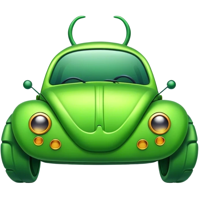 Green Slug bug emoji