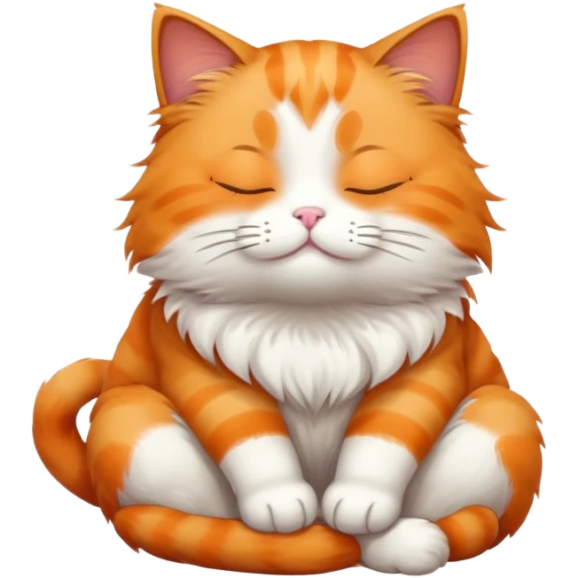 a cat sitting with closed eyes emoji