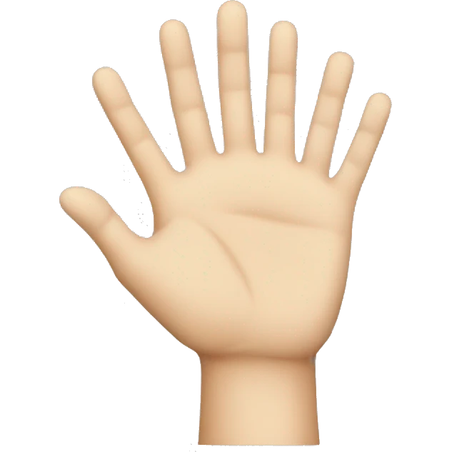 hand stop emoji