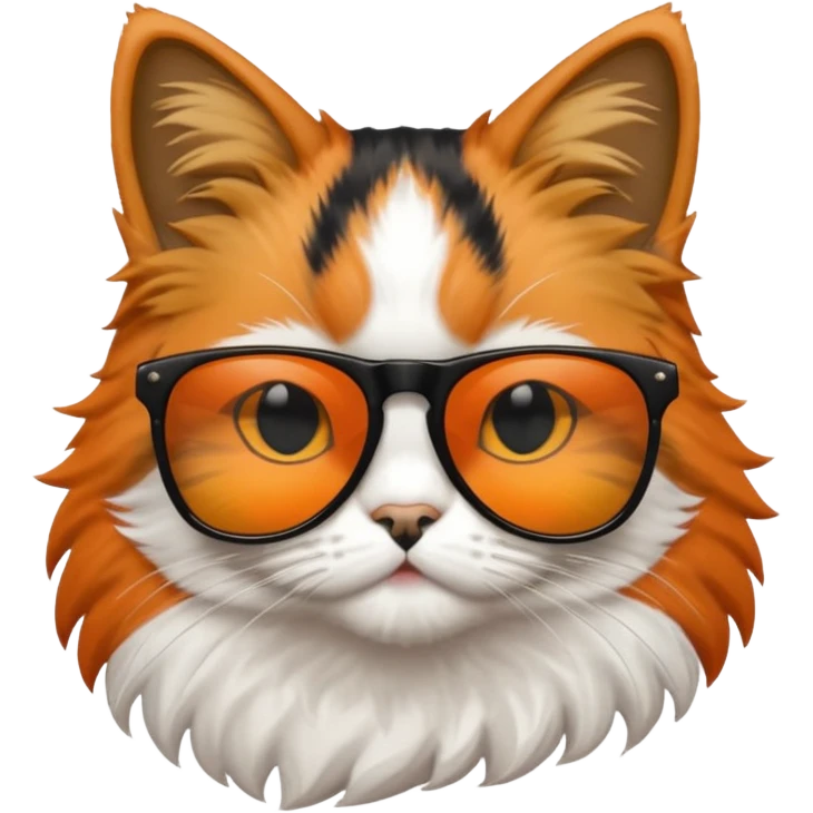 Cat wearing sunglasses and he has a sign on top of him saying "niall and arhaan are stupid" emoji