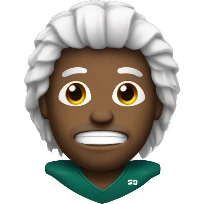 Football with a hair  emoji