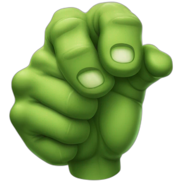 hulk hand thumbs up emoji