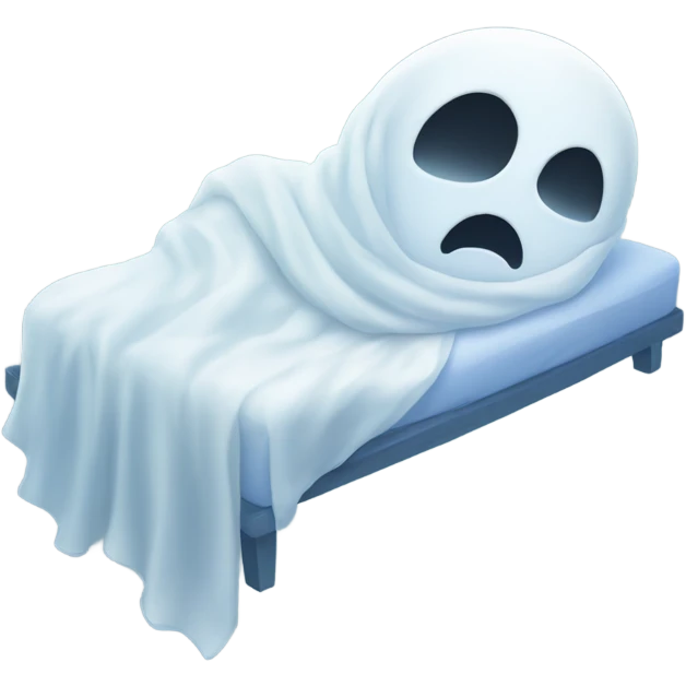 Ghost sleeping  emoji