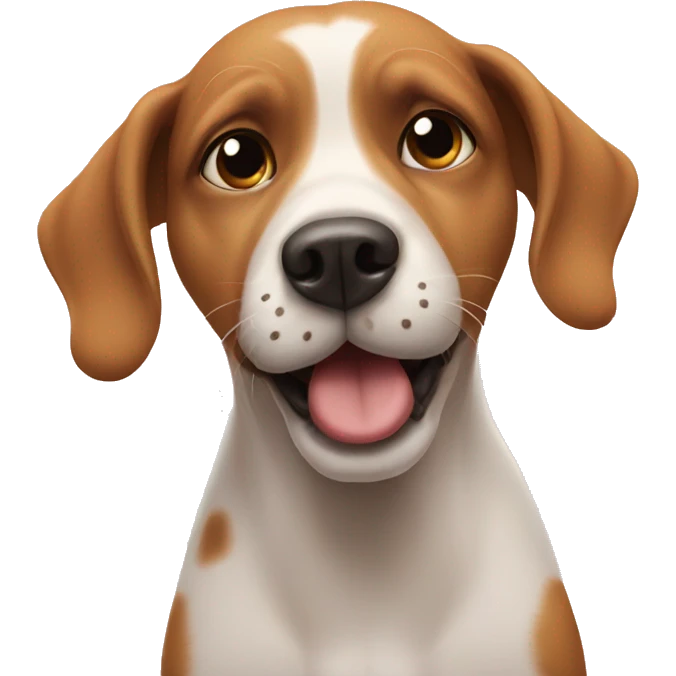 Dog sending kisses emoji
