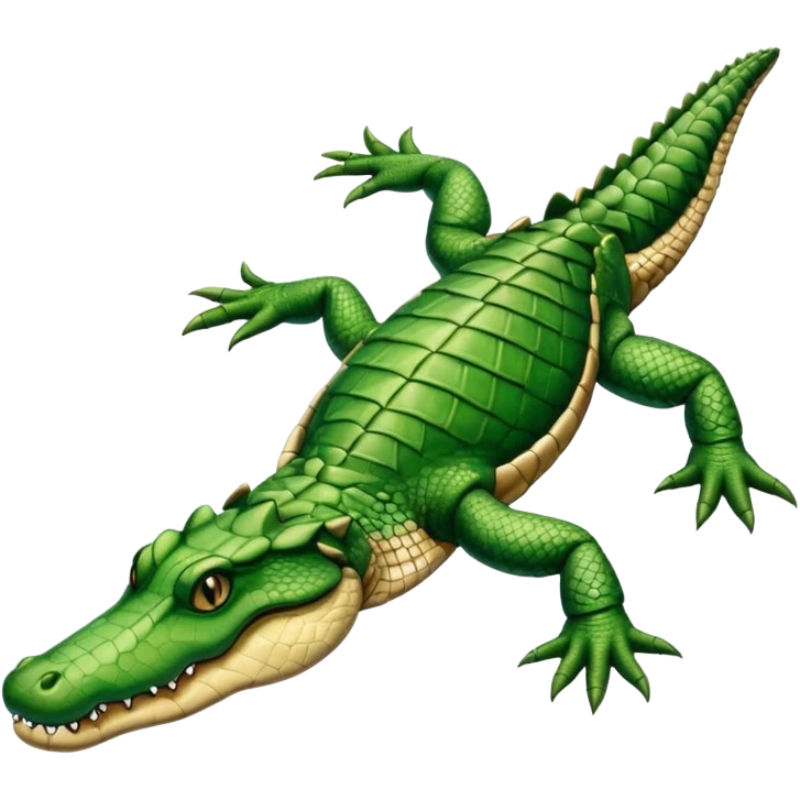 Dead alligator that flipped over on its back emoji