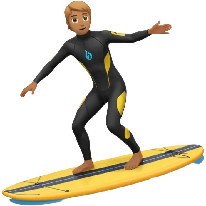Riding an efoil board emoji