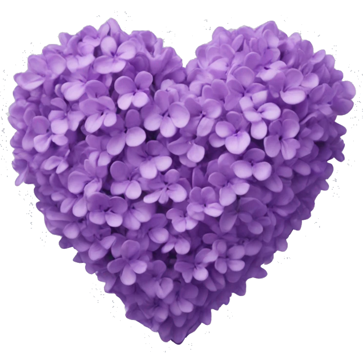 Lilac heart  emoji