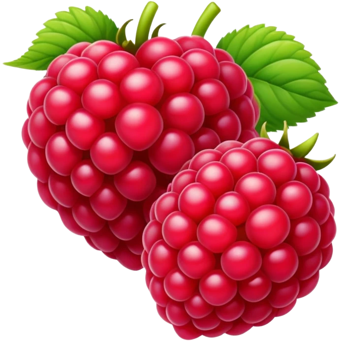 A rasberry emoji